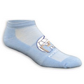 Colored High Performance No Show Moisture Wicking Sock w/ Knit In Logo